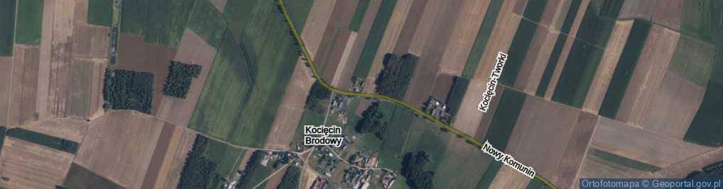 Zdjęcie satelitarne Kocięcin Brodowy ul.